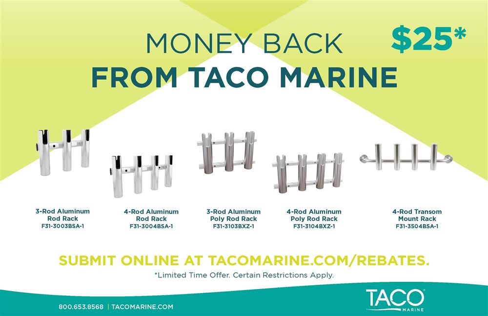 TACO Marine | 2024 Rod Holder Rebate